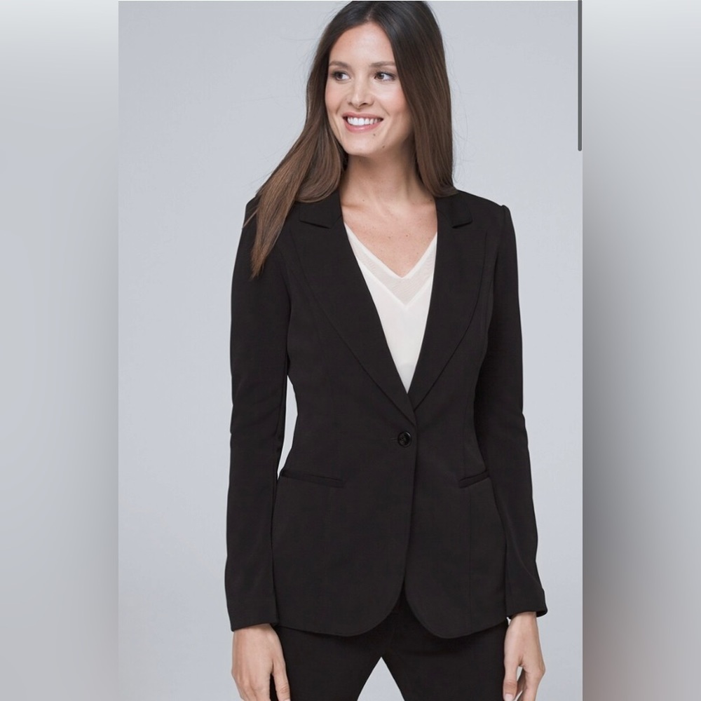WHBM black Essential blazer size 0